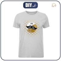 MEN’S T-SHIRT - Opa weiß alles / mustache - single jersey L