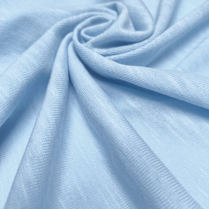 "FLAME" cotton jersey 170g - LIGHT SKY BLUE D-75