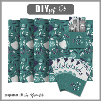 NAPKINS AND RUNNER - FOLKLORE - sewing set