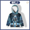 KID'S HOODIE (ALEX) - ROBOT WZ.1 - looped knit fabric (122/128)
