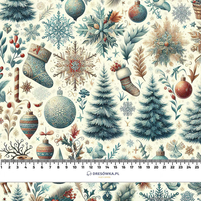 Vintage Christmas wz.26 - Baumwoll Webware