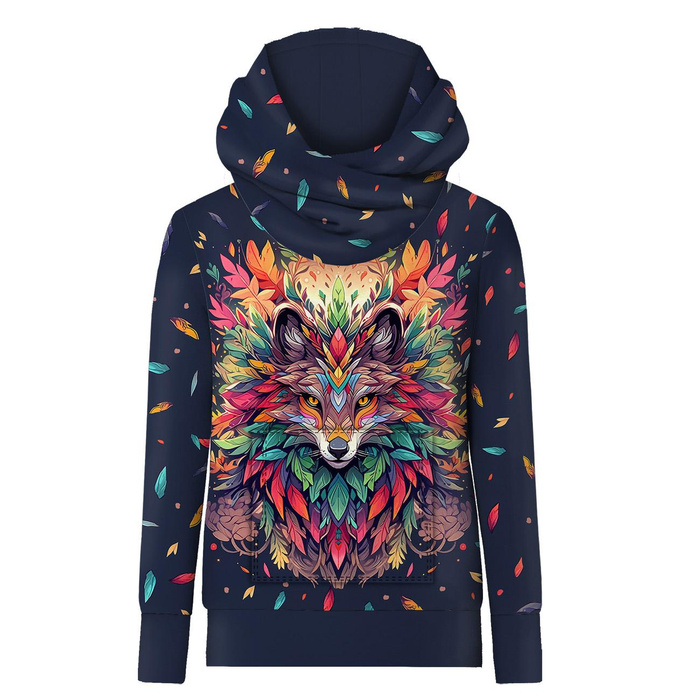 UNISEX HOODIE (HYDRA) - Animals mandala wz.1 - Nähset XXL