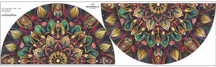 GREEN MANDALA m.1 - Tellerrock-Panel M