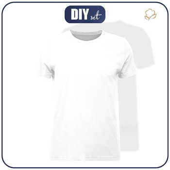 MEN’S T-SHIRT - B-00 White - single jersey