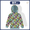 KID'S HOODIE (ALEX) - ZOMBIE - looped knit fabric (122/128)