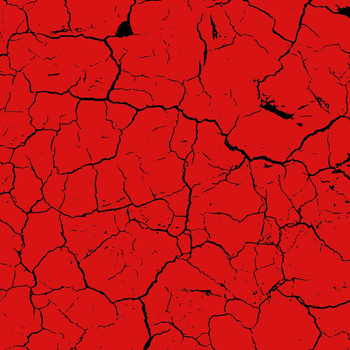 CZERWONA SPĘKANA ZIEMIA (czarna) - single jersey z elastanem ITY