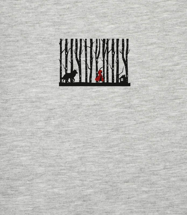 LITTLE RED RIDING HOOD- M-01 melange light grey - panel looped knit