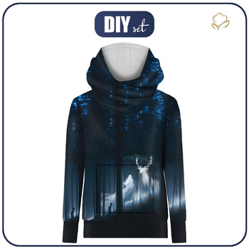 BLUZA Z KAPTUREM UNISEX (HYDRA) - SEN - zestaw do uszycia M