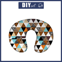 NECK PILLOW - TRIANGLES / SPOTS - sewing set