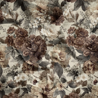 AUTUMN FLOWERS WZ. 29 - Mušelín bavlněný