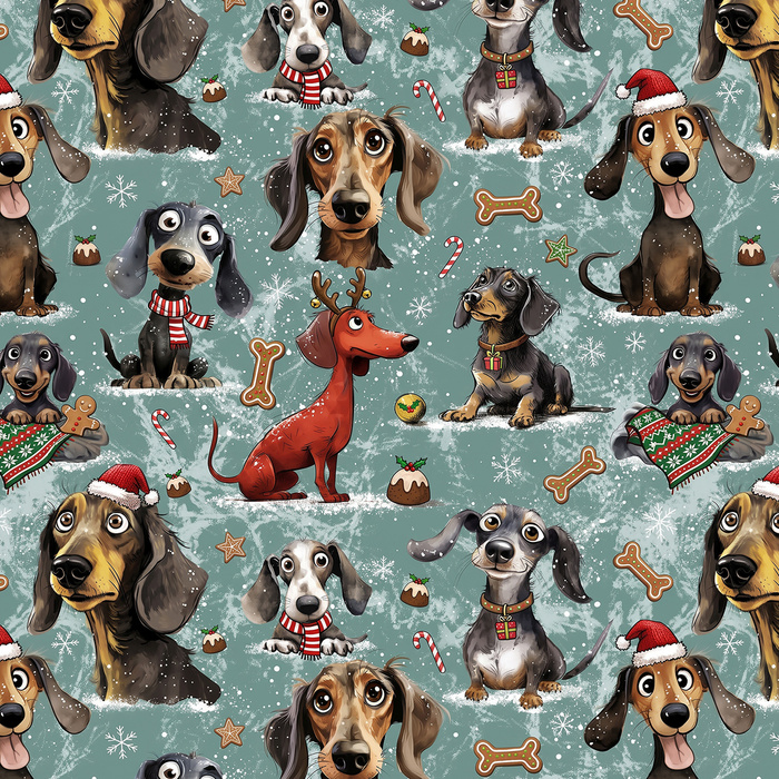 DOGS WZ. 3 / CHRISTMAS - Crepe