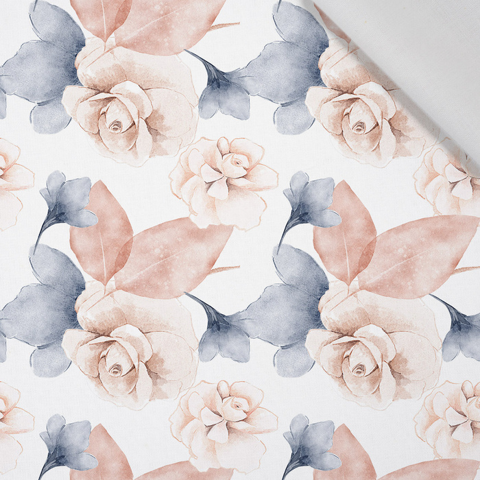 RETRO FLOWERS WZ. 3 - Baumwoll Webware