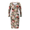 PENCIL DRESS (ALISA) - FLOWERS WZ. 64 - sewing set M