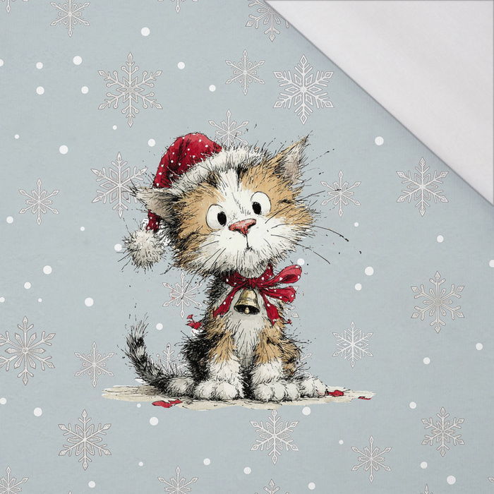 CHRISTMAS PETS WZ. 3 - panel (60cm x 50cm) SINGLE JERSEY