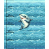 SHARK (SEA ANIMALS pat. 1) - panel (60cm x 50cm) Waterproof woven fabric