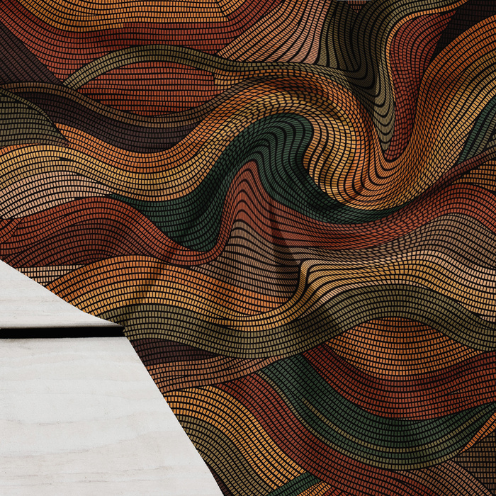 RETRO GEOMETRIC WZ. 22 - Krepp