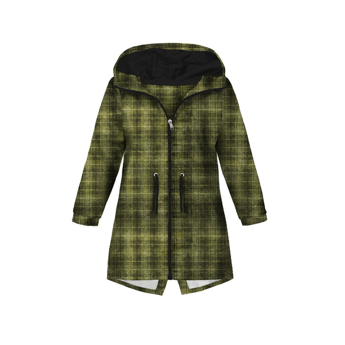 AUTUMN CHECK  / green (AUTUMN COLORS) - single jersey with elastane 