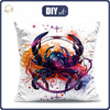 PILLOW 45X45 - CANCER - Upholstery velour - sewing set