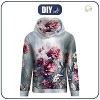 CLASSIC WOMEN’S HOODIE (POLA) - VINTAGE FLOWERS PAT. 4 - sewing set XL
