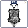 Girl's swimsuit - ZEBRA LEAVES 98-104