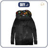 SNOOD SWEATSHIRT (FURIA) - BLACK SPECKS /  LOWICZ FOLKLORE / black - looped knit fabric ITY - L
