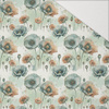 FLOWERS OWL FAMILY - Hydrophobic brushed knit