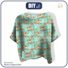 FLIMSY OVERSIZE BLOUSE "ELENA" - FLOWERS AND PALM TREES - sewing set
