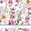 PASTEL FLOWERS WZ. 21 - Slub Weave