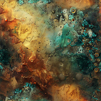 100CM alcohol ink wz.6 - single jersey