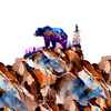 BEAR ON A ROCK - Paneel (60cm x 50cm) Wasserabweisende Webware