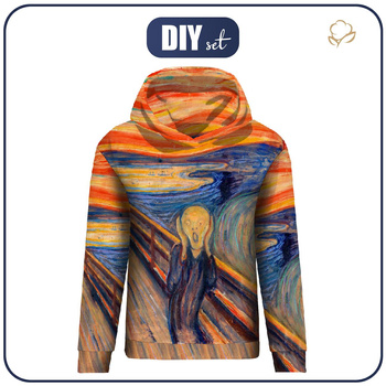CLASSIC DAMEN HOODIE (POLA) - DER SCHREI (Edvard Munch) - Nähset