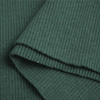 BOTTLE GREEN  - Ribbed knit fabric
