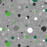 GRÜNE PÜNKTCHEN / ACID WASH GRAU - Baumwoll Webware