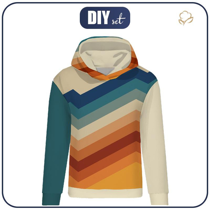 CLASSIC DAMEN HOODIE (POLA) - STREIFEN - Nähset M