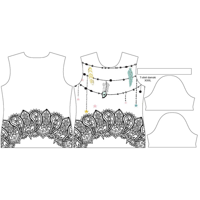 DÁMSKÉ TRIČKO - PÍRKA - single jersey XL