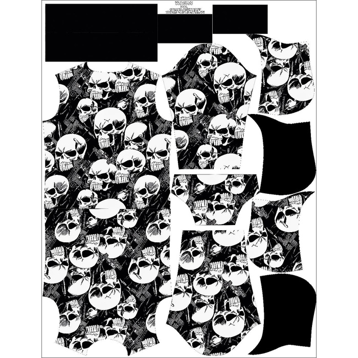 MEN’S HOODIE (COLORADO) - BAD SKULLS - sewing set XS
