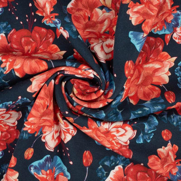 RED PEONIES (RED GARDEN) - swimsuit lycra