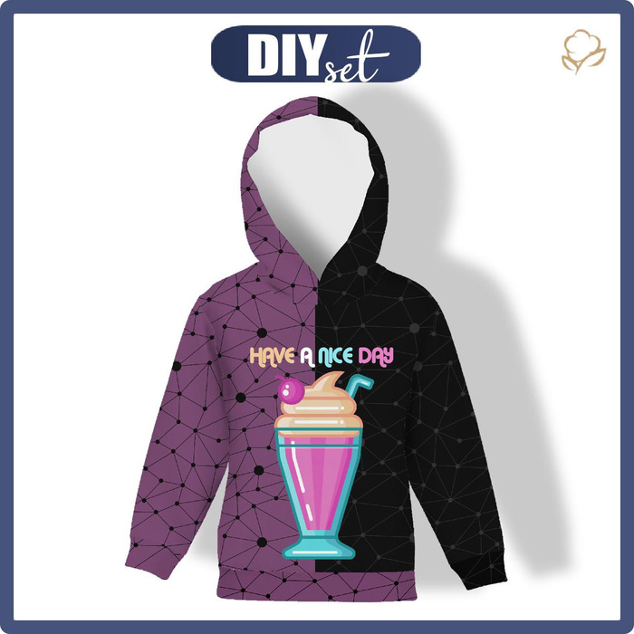 KID'S HOODIE (ALEX) - HAVE A NICE DAY - sewing set (134/140)