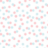 PASTEL DOTS / mint - salmon pink  (PASTEL SKY) - softshell