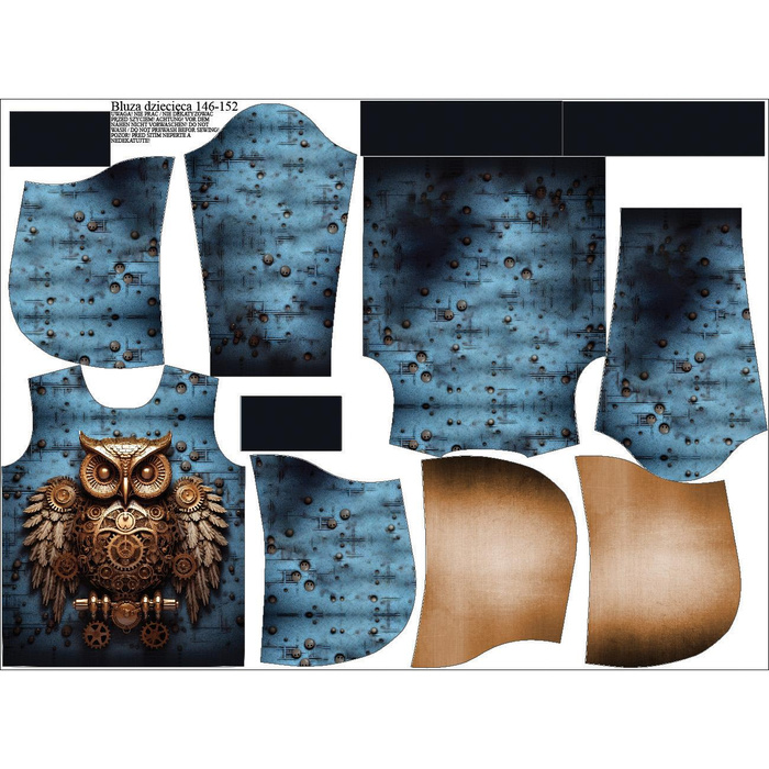 KID'S HOODIE (ALEX) - OWL wz.1 - sewing set