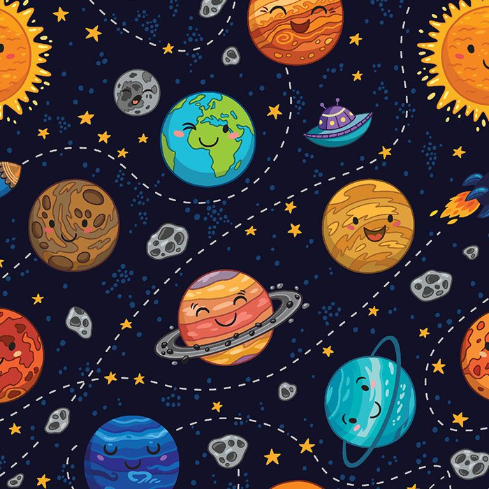 PLANETS - light brushed knitwear