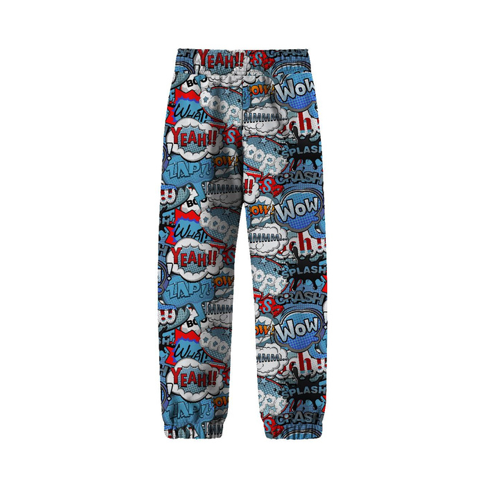 CHILDREN'S SOFTSHELL TROUSERS (YETI) - COMIC BOOK (blue - red) (110/116)