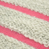 Fancy knit fabric - MELANGE GREY STRIPES / pink (2cmx0,7cm) 