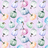 PUMPKINS pat. 2 (PUMPKIN GARDEN) - looped knit fabric