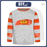 Longsleeve - czerwony ninja wz.2 - single jersey (98/104)