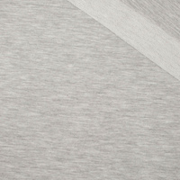 D-20 MELANGE LIGHT GRAY - looped knitwear with elastan