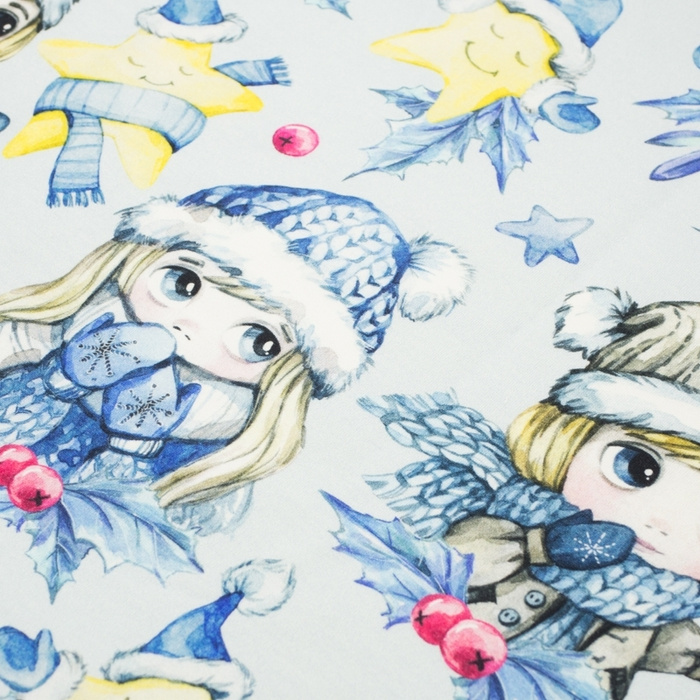WINTERMÄDCHEN -  French Terry mit Elasthan