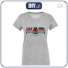 WOMEN’S T-SHIRT - CALIFORNIA no. 1 / melange light grey - single jersey XL