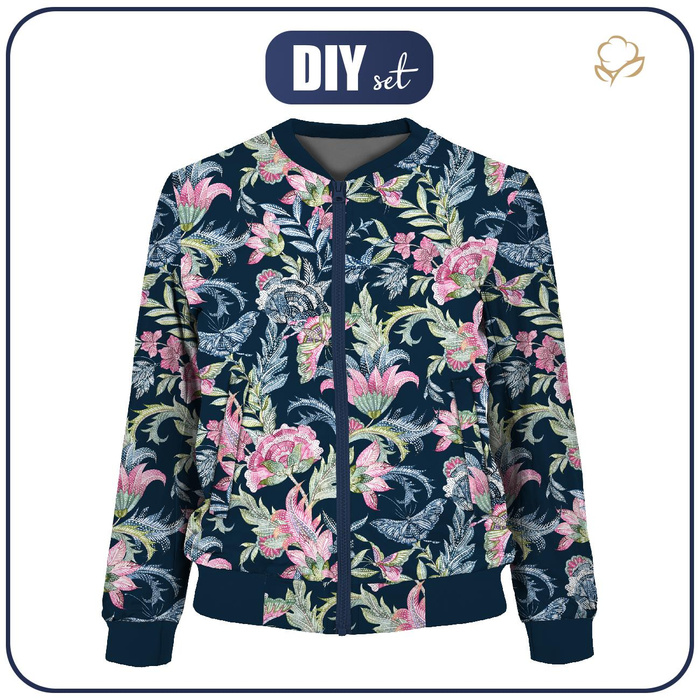 DAMEN BOMBERJACKE (KAMA) - AMBATIK M. 3 - Nähset XS