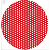 Big circle skirt panel - Viscose jersey - RED POLKA DOTS